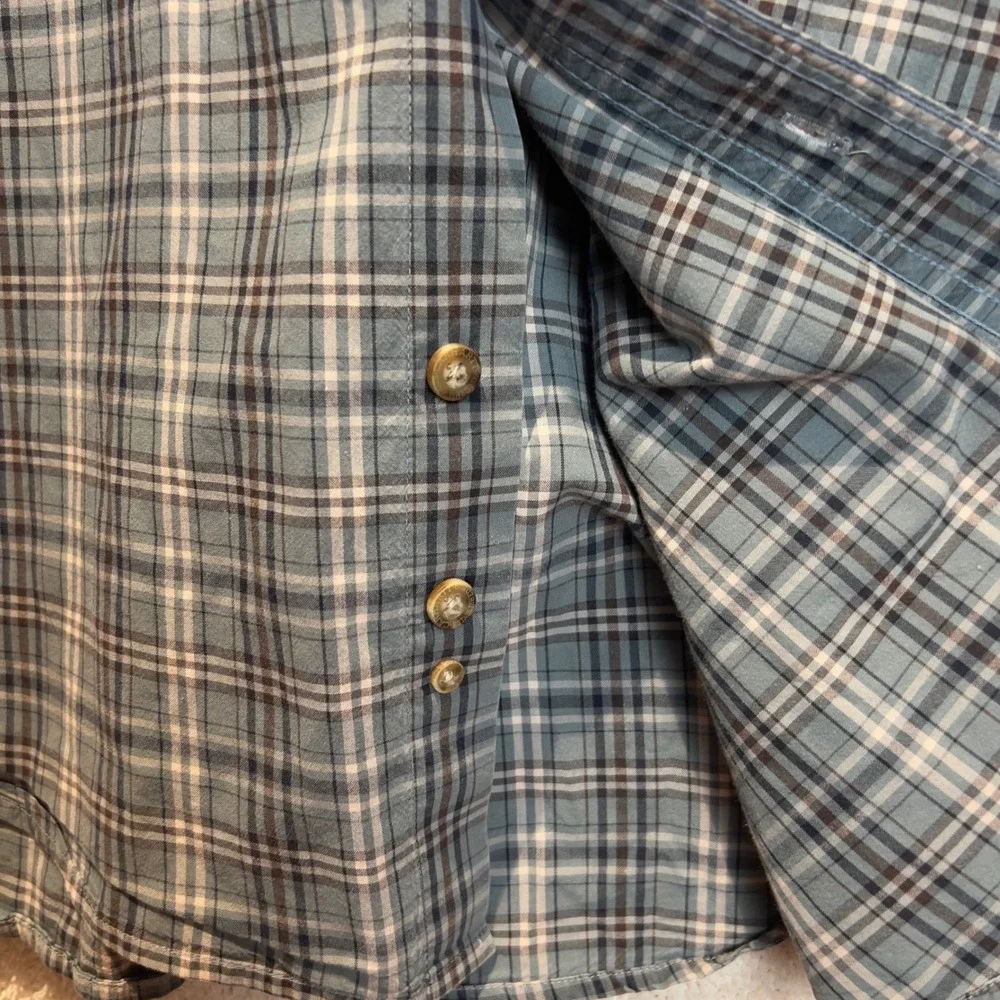 Carhartt‎ Plaid Button Down Long Sleeve 100% Cotton Pocket Casual Shirt Mens Med